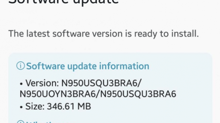 Galaxy Note 8 Sprint update