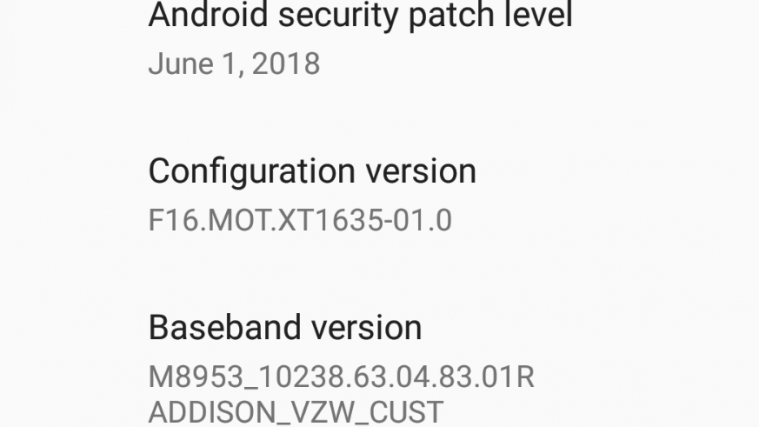 Verizon Moto Z Play June patch