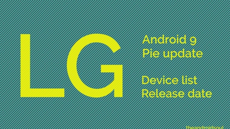 LG Pie update device list