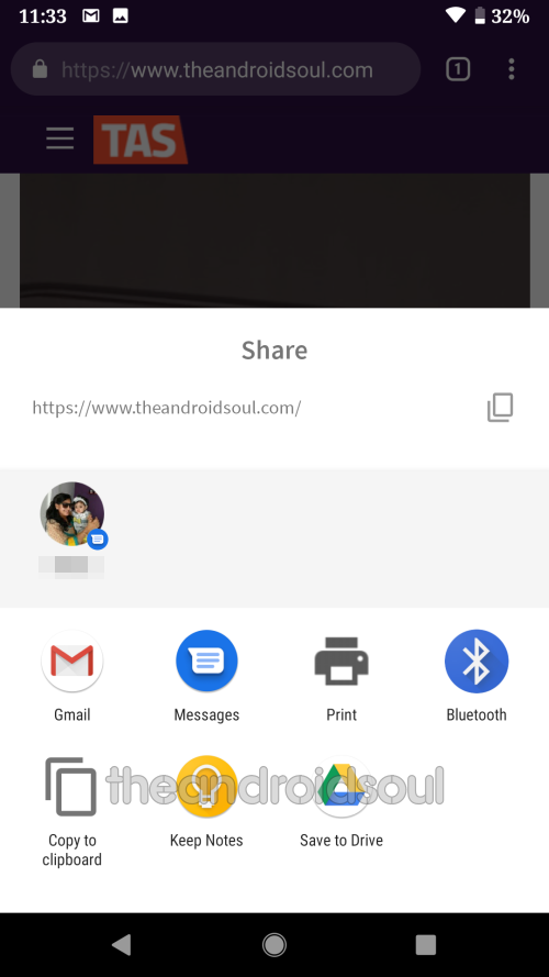 Android 10 share UI