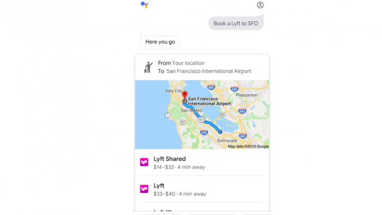 Google Assistant ride feature