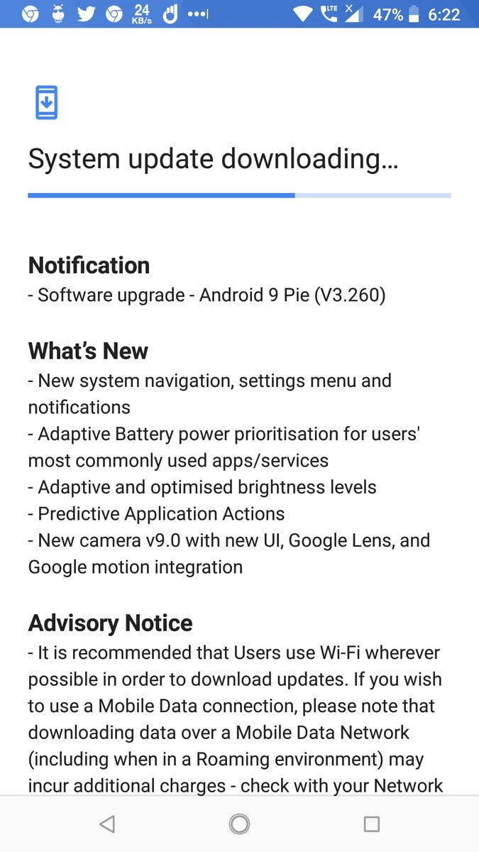 Nokia 6.1 Android 9 Pie update