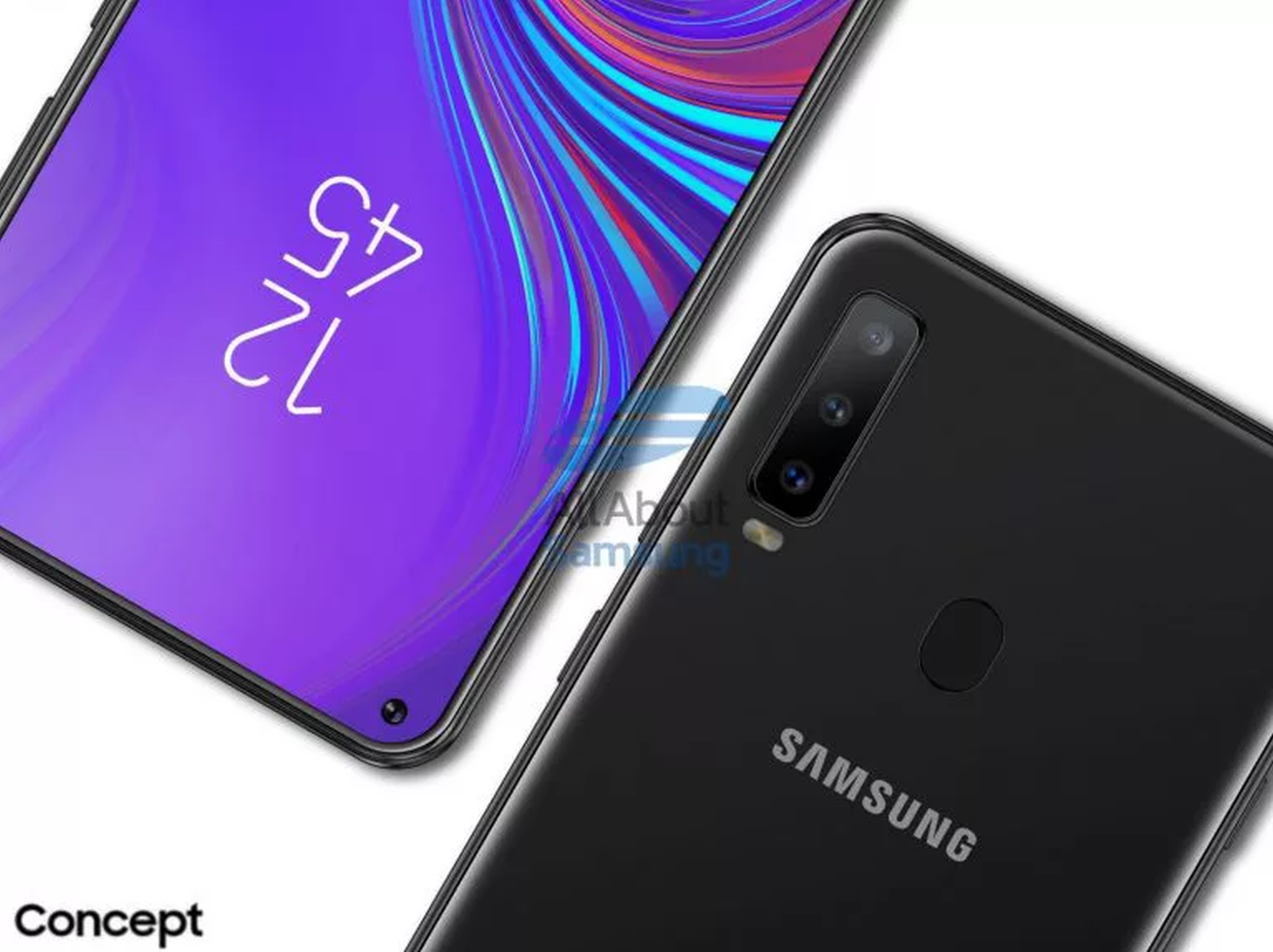 Leaked Galaxy A8s image renders