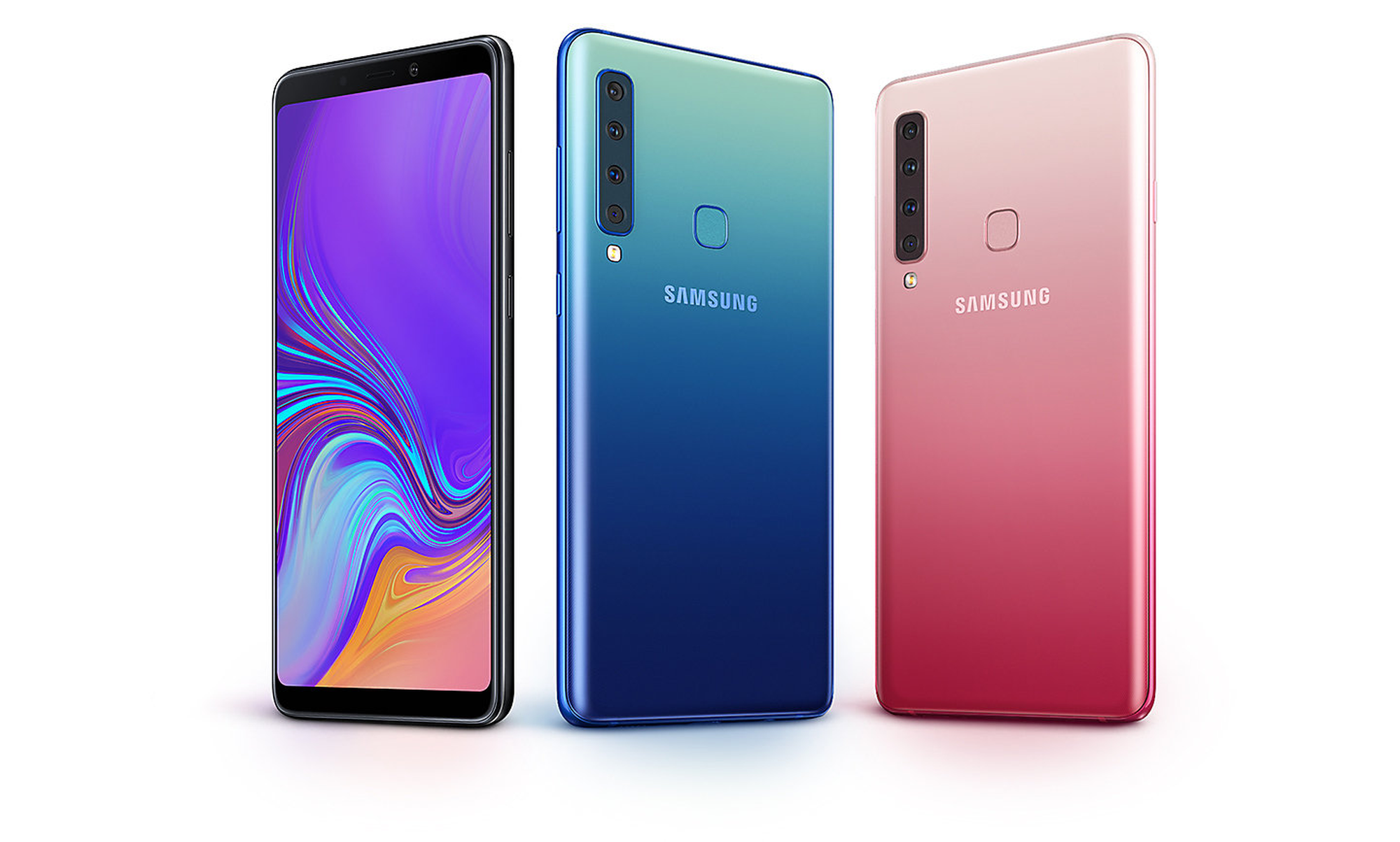 Samsung Galaxy A9 with four rear cameras colors
