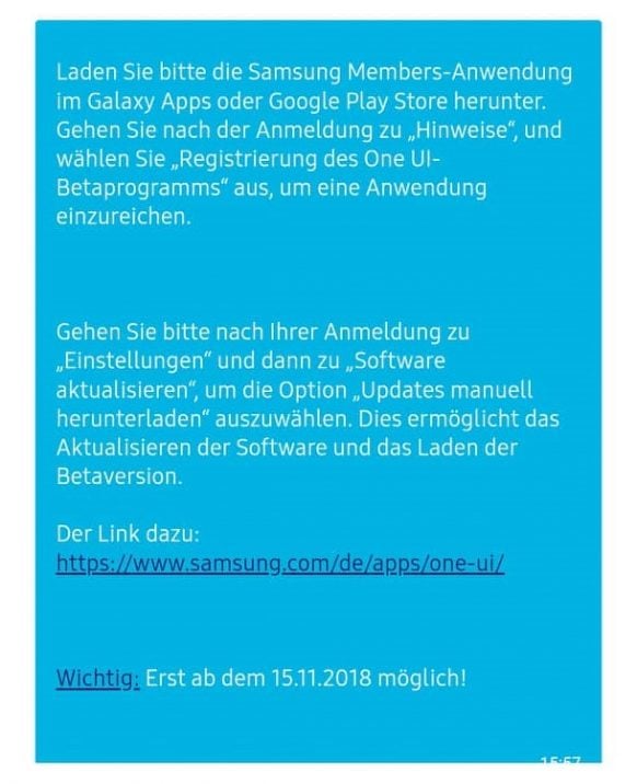 Samsung One UI release