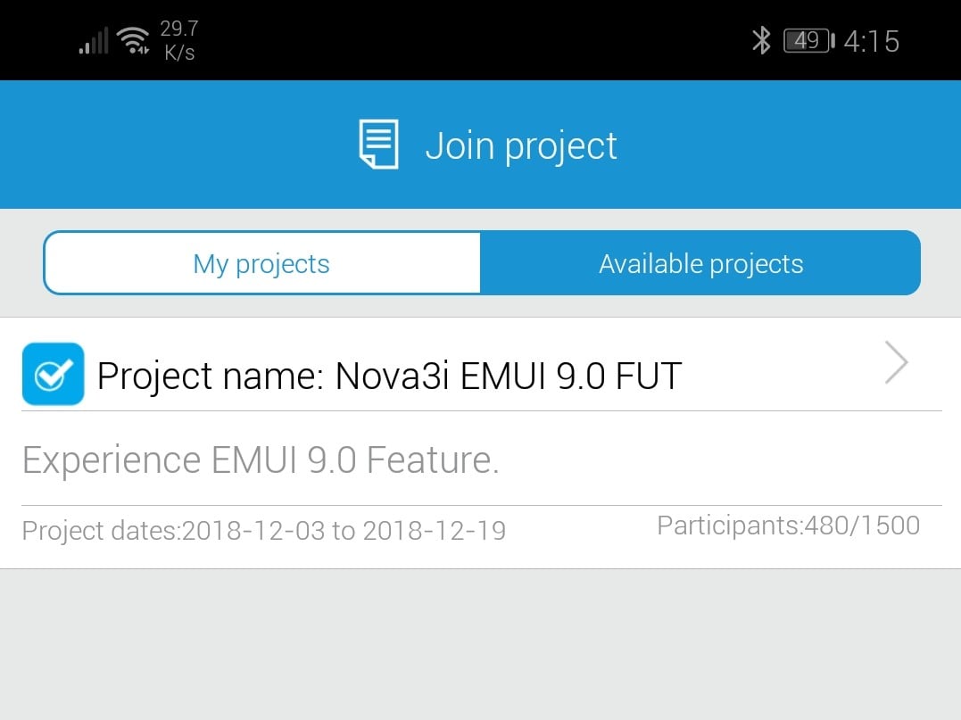 Nova 3i EMUI 9.0 beta with Android 9 Pie