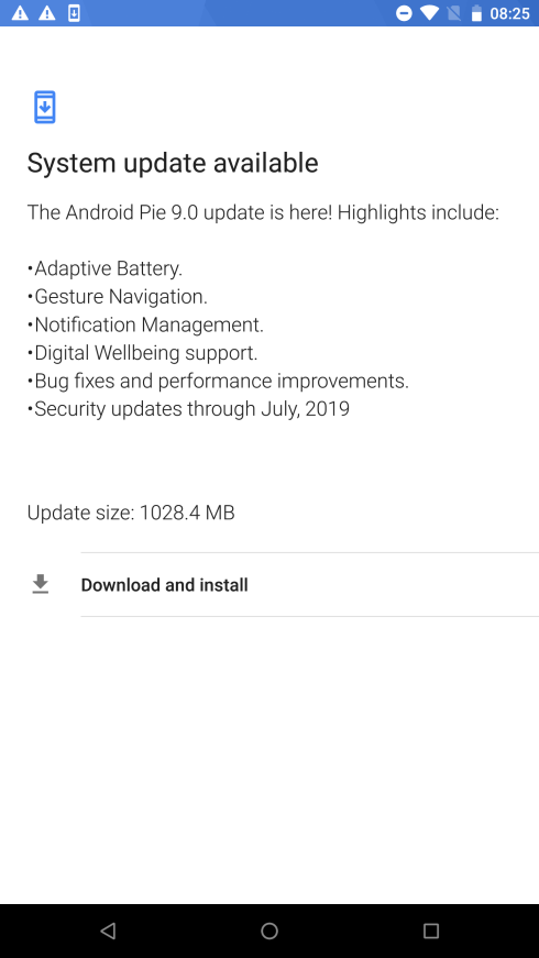 Android Pie Razer Phone released