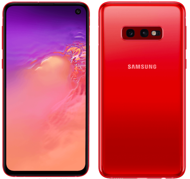 Samsung Galaxy S10 cardinal red
