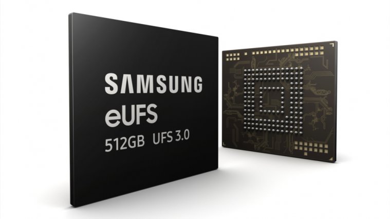 Samsung eUFS 512GB flash chip