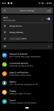Android Q Beta 2 wifi