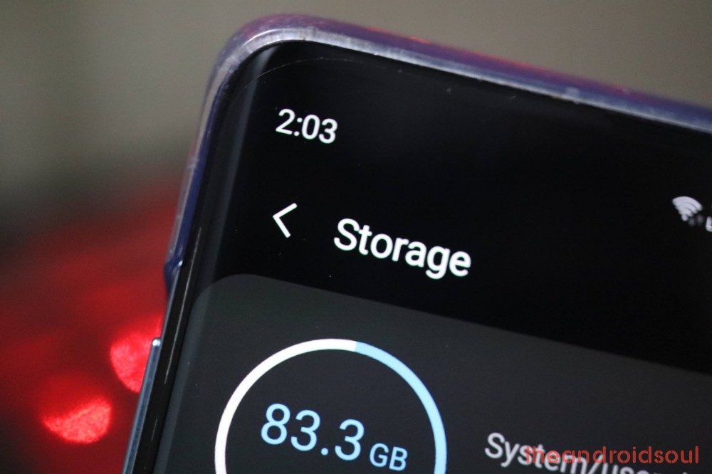Galaxy S10 storage options