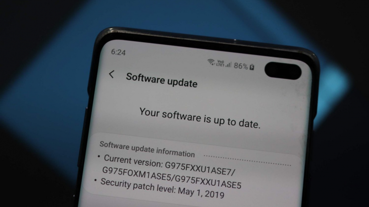 Samsung Galaxy S10 May 2019 ASE7 update