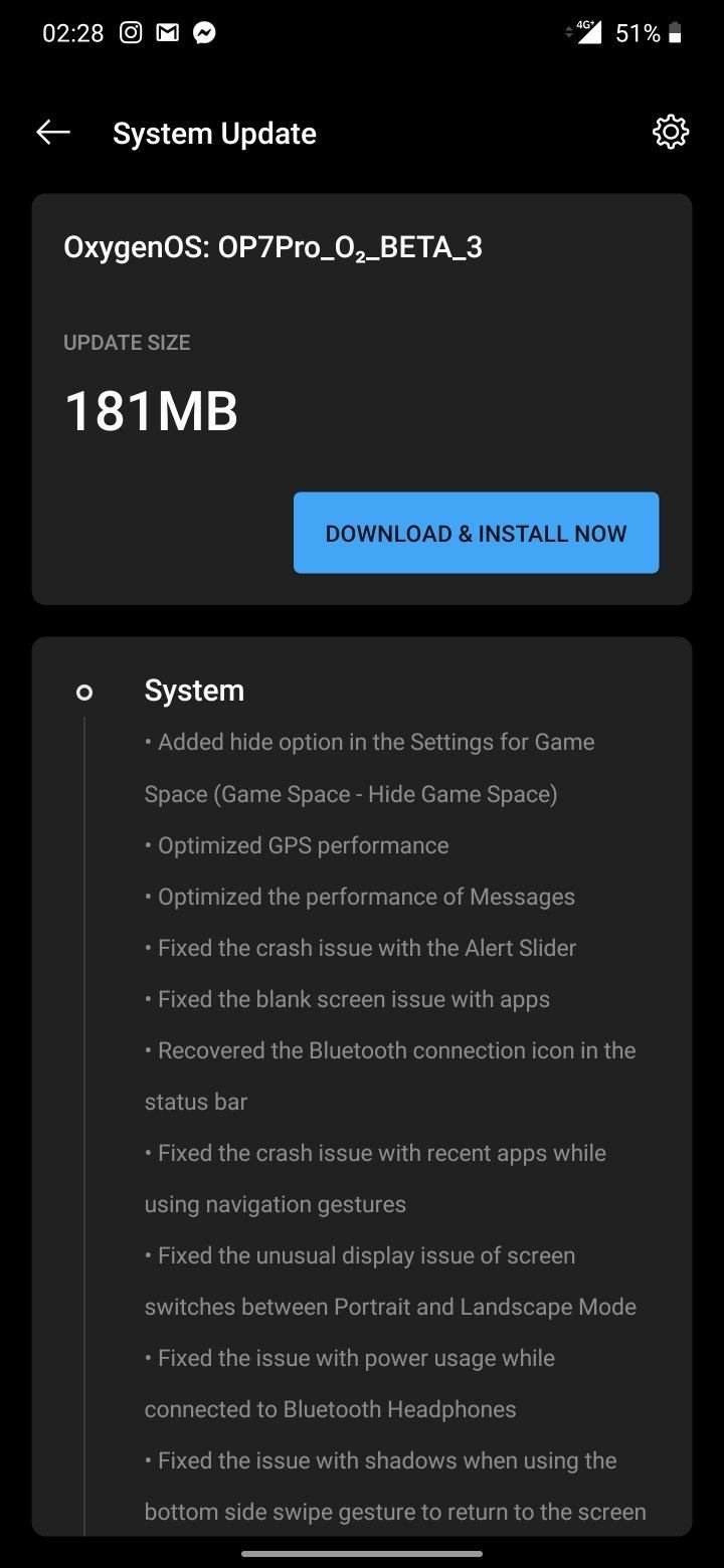 OnePlus 7 Open Beta 3 update