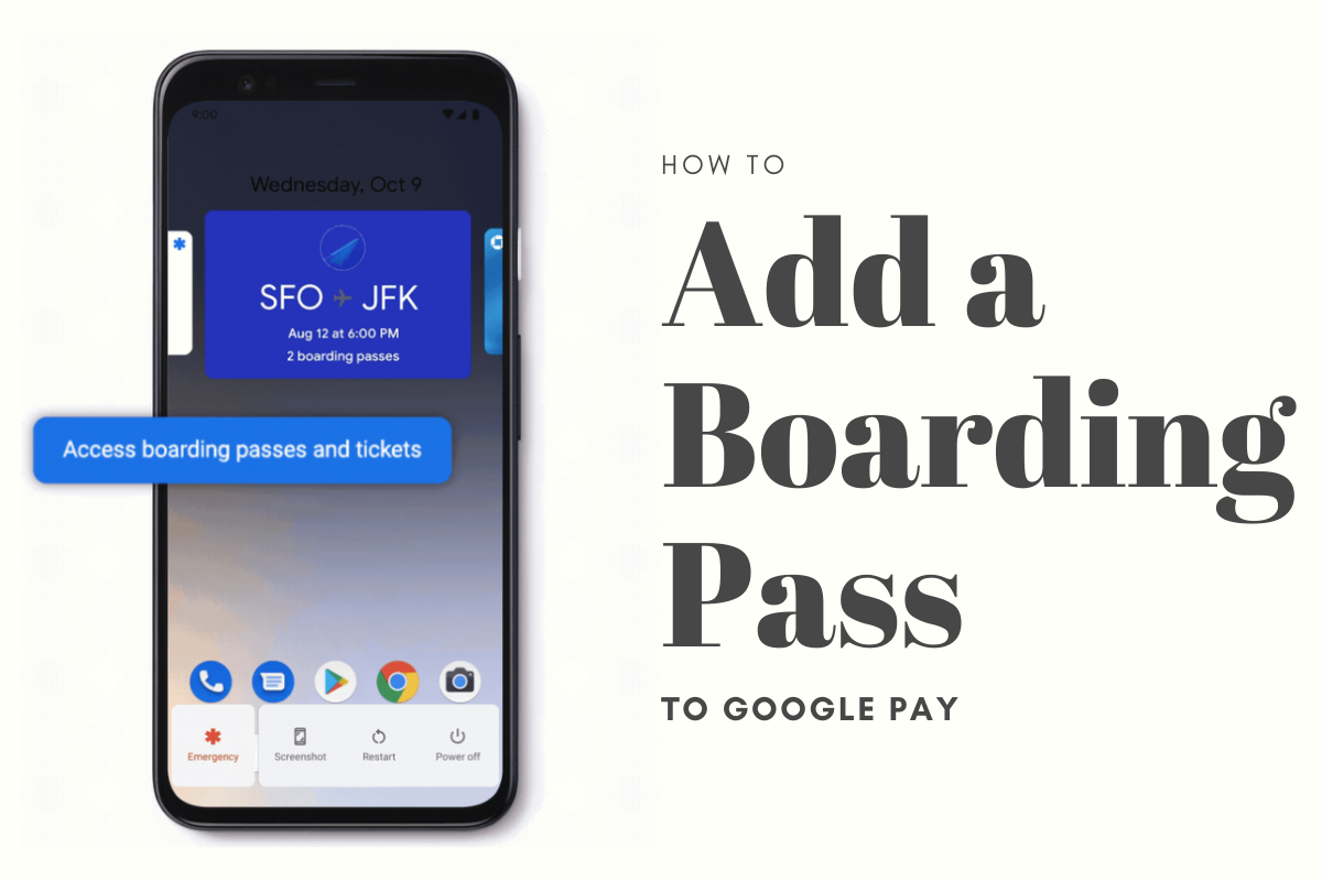 How To Add A Boarding Pass To Google Pay