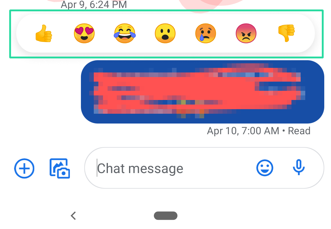 get emoji reaction bar Android