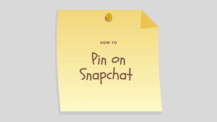 How to pin on Snapchat