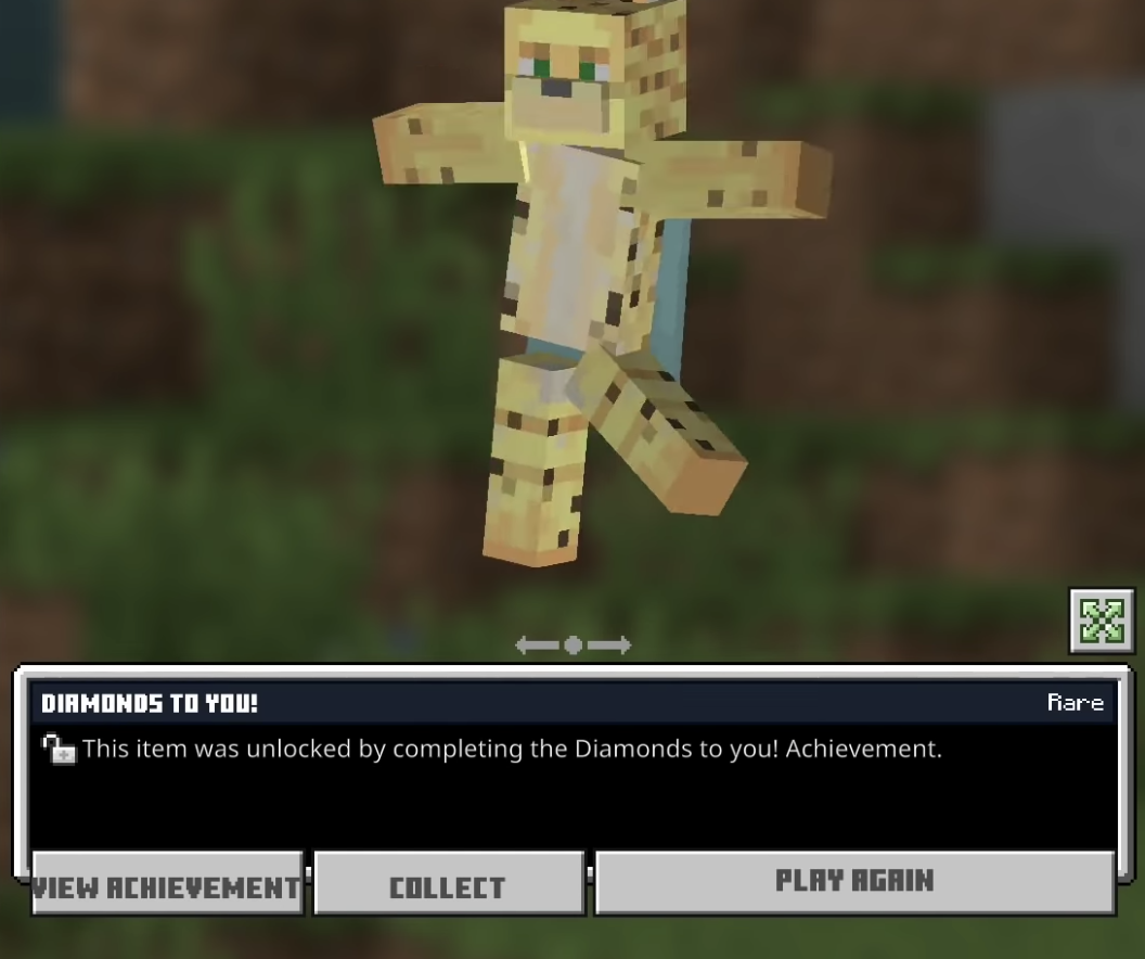 Minecraft Diamonds for You Emote