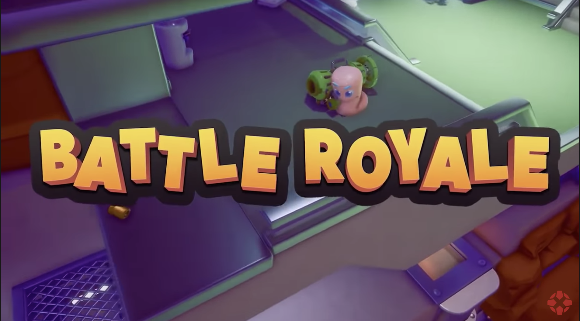 Worms Rumble trailer screenshot showing Battle Royale