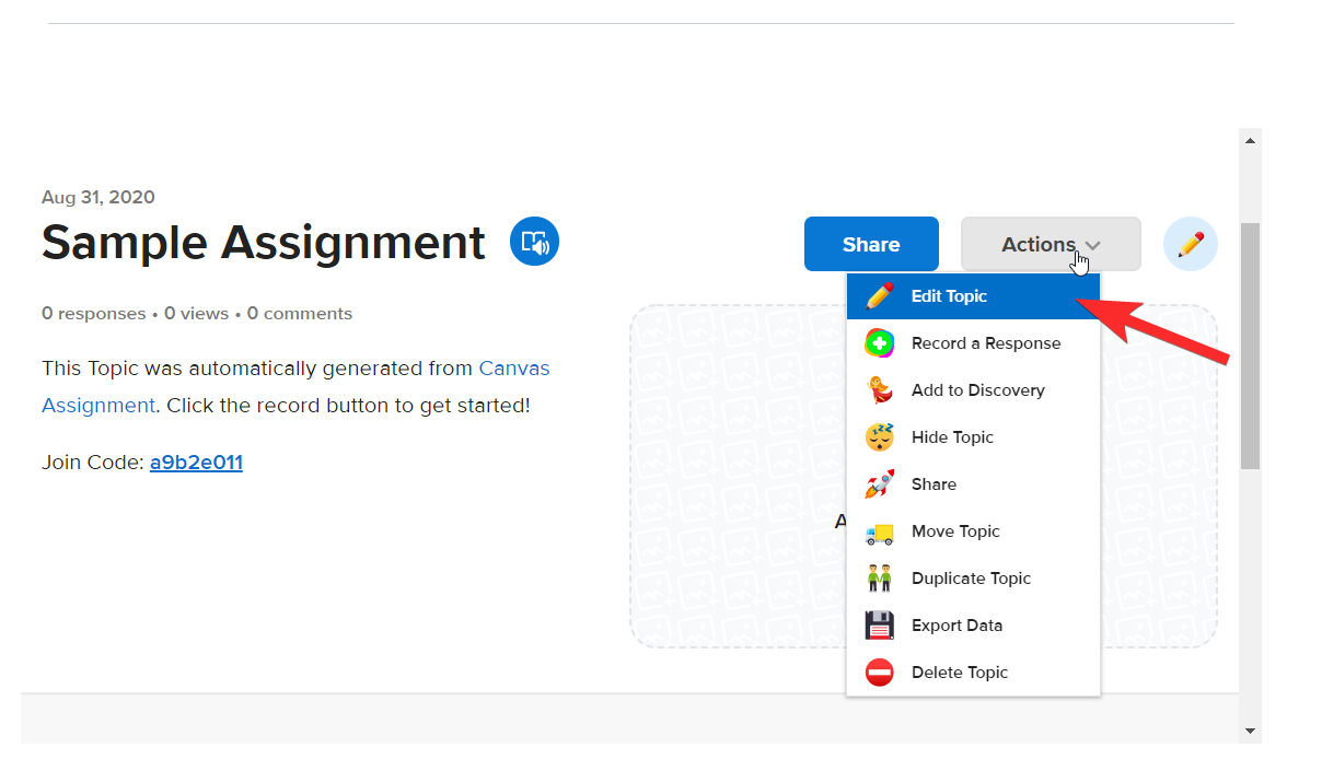 how to create flipgrid assignment in canvas