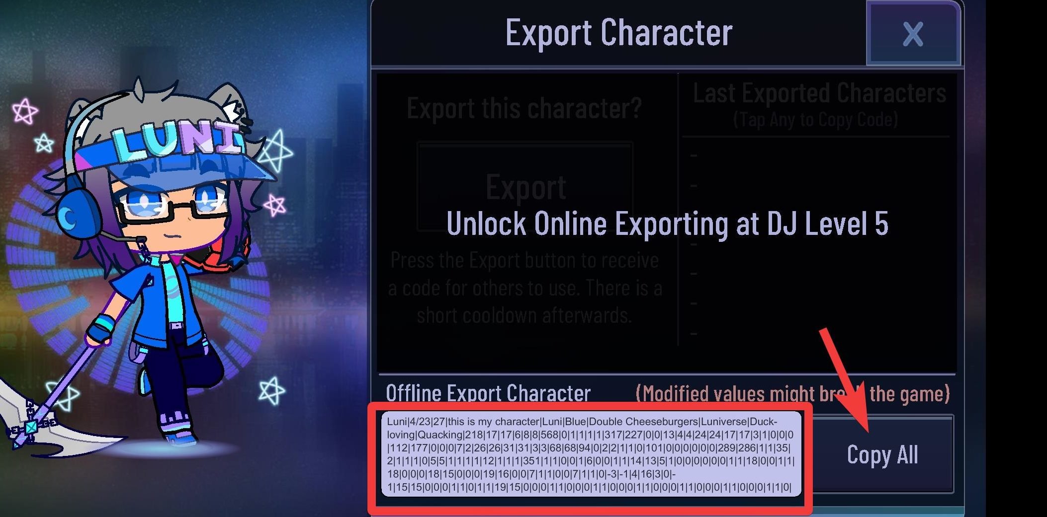 Featured image of post Gacha Club Offline Import Codes Gacha club has an option that allows the user to export the code for their oc characters so that they can save it outside the app