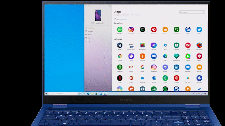 Pin an Android app on your PC