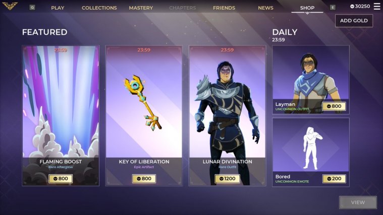 Spellbreak Item Shop