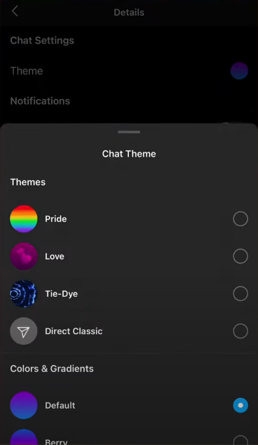 Instagram Message Update How To Change Chat Color Theme On Instagram The report reveals that the chats are more colourful and the. how to change chat color theme on instagram
