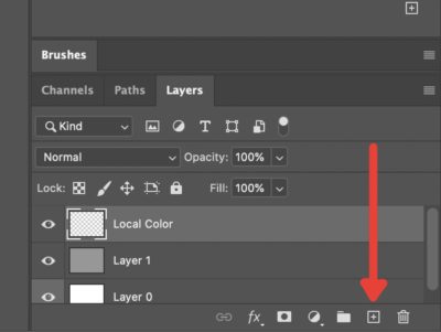 How to Use Clipping Masks Photoshop - Create New Layer