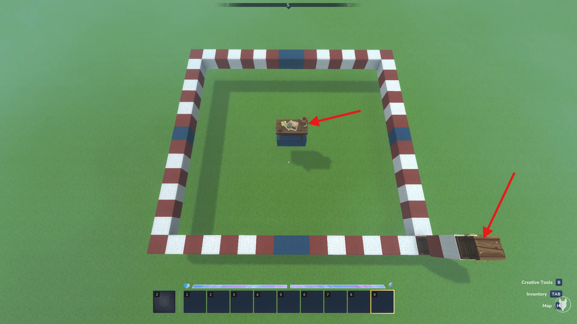 Range and valid placement. Image credits: Hypixel Studios / YouTube: Rogue Fox