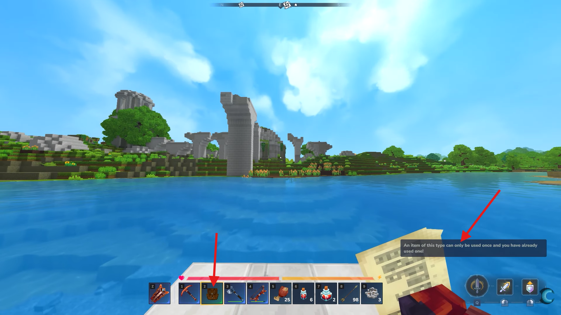 Consume the Backpack Item. Image credits: Hypixel Studios / YouTube: ConCon