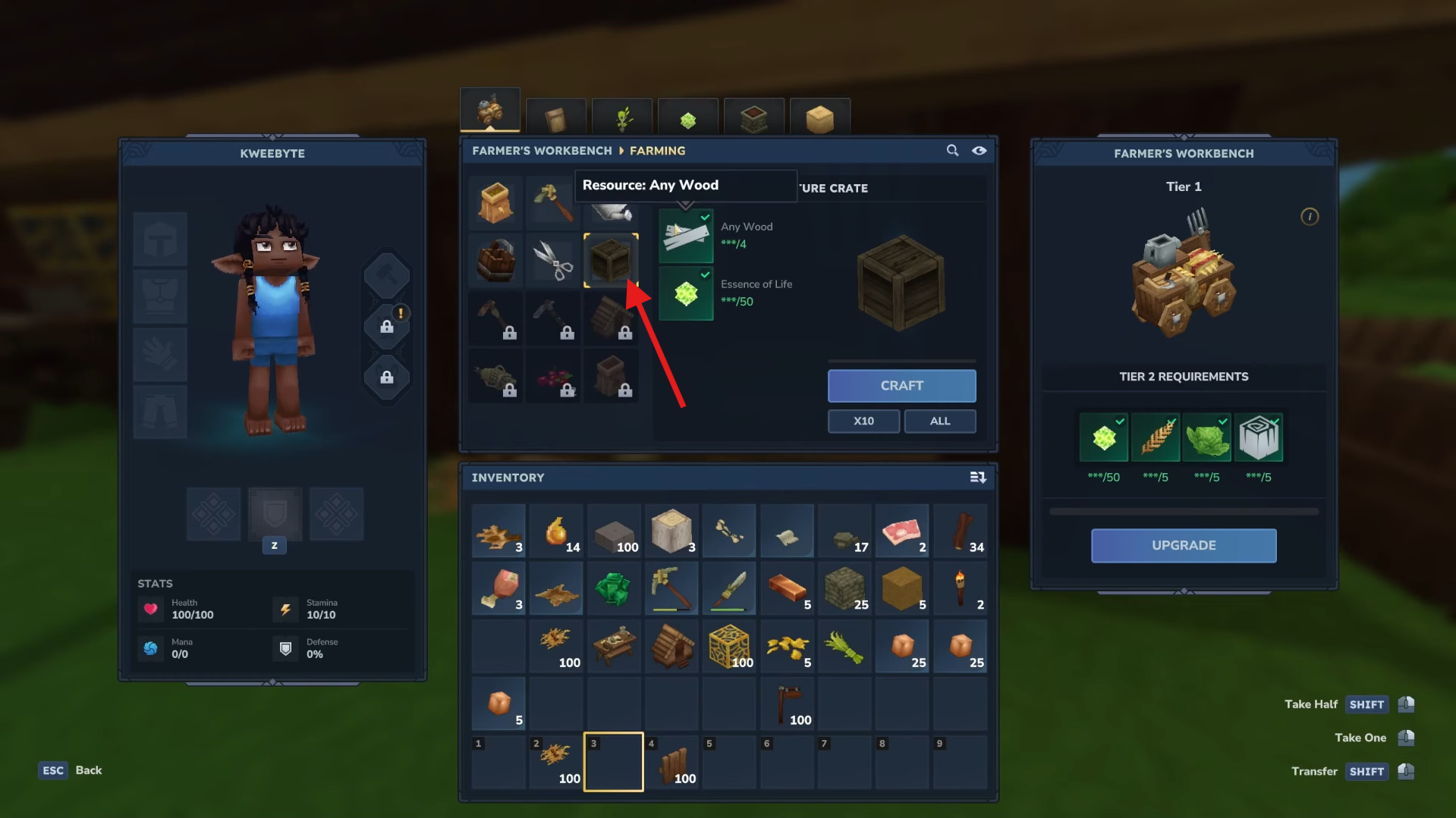 Craft a Capture Crate. Image credits: Hypixel Studios / YouTube: Kweebyte