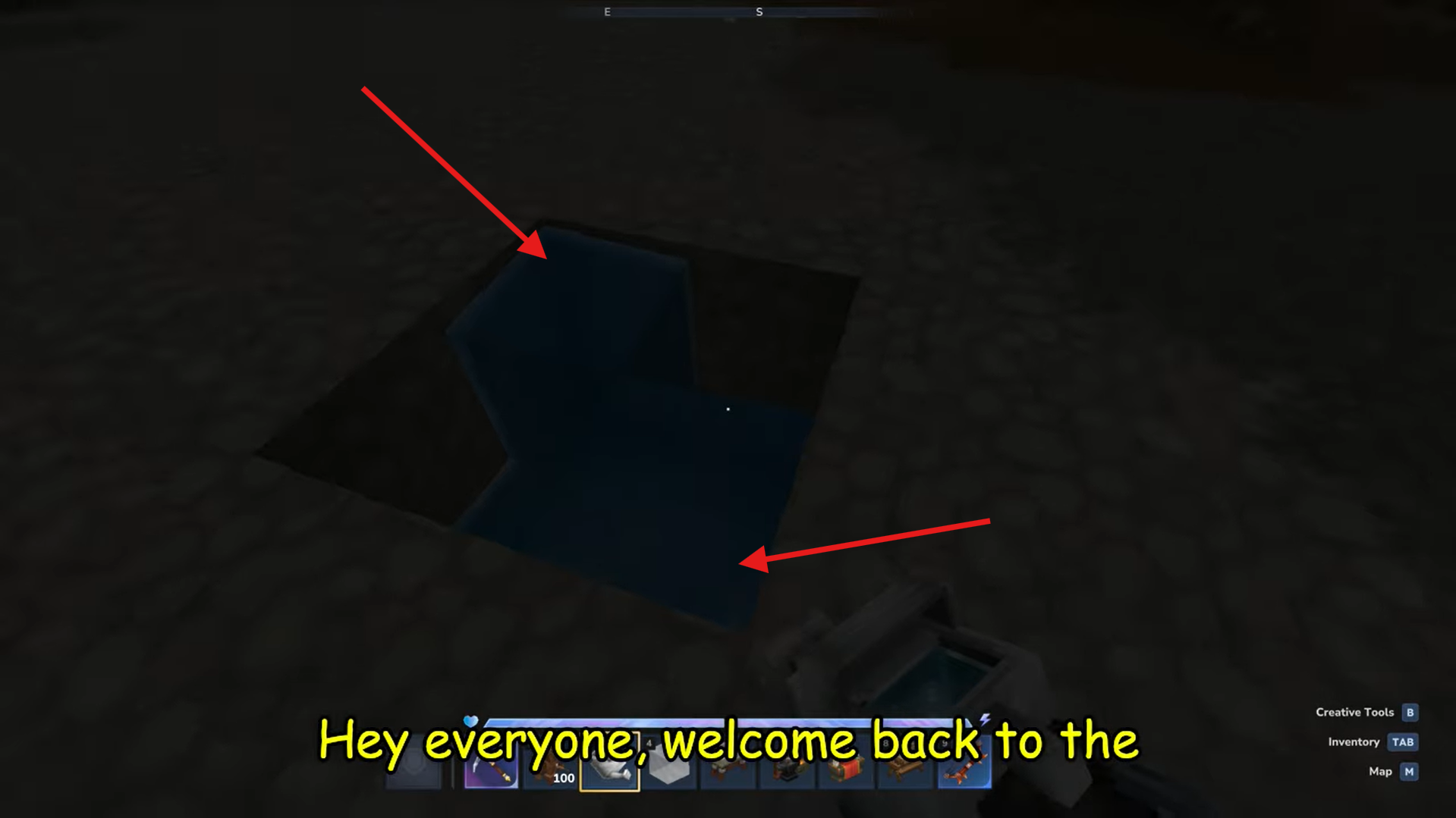 Place water in diagonals. Image credits: Hypixel Studios / YouTube: MySpaceGuide