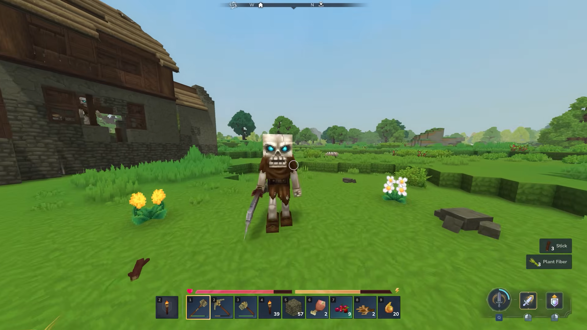 Start with basic gear and materials. Image credits: Hypixel Studios / YouTube: Its Shatter