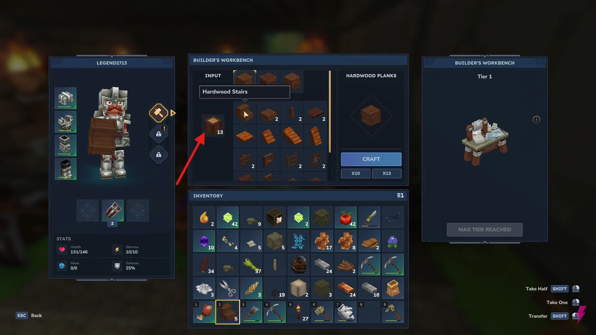 Insert a material. Image credits: Hypixel Studios / YouTube: Answer ASAP