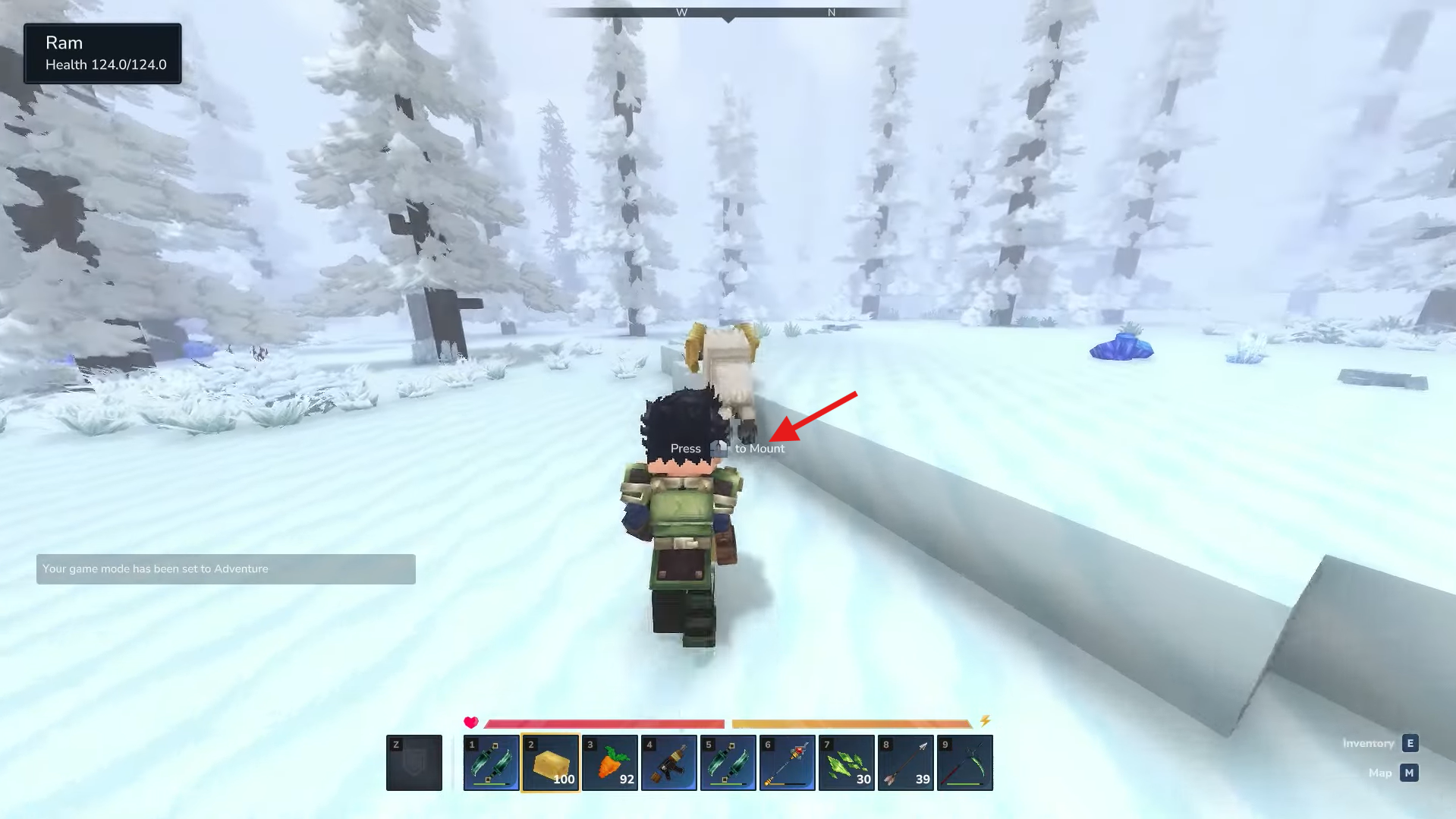 Mount the Ram. Image credits: Hypixel Studios / YouTube: Udisen Games