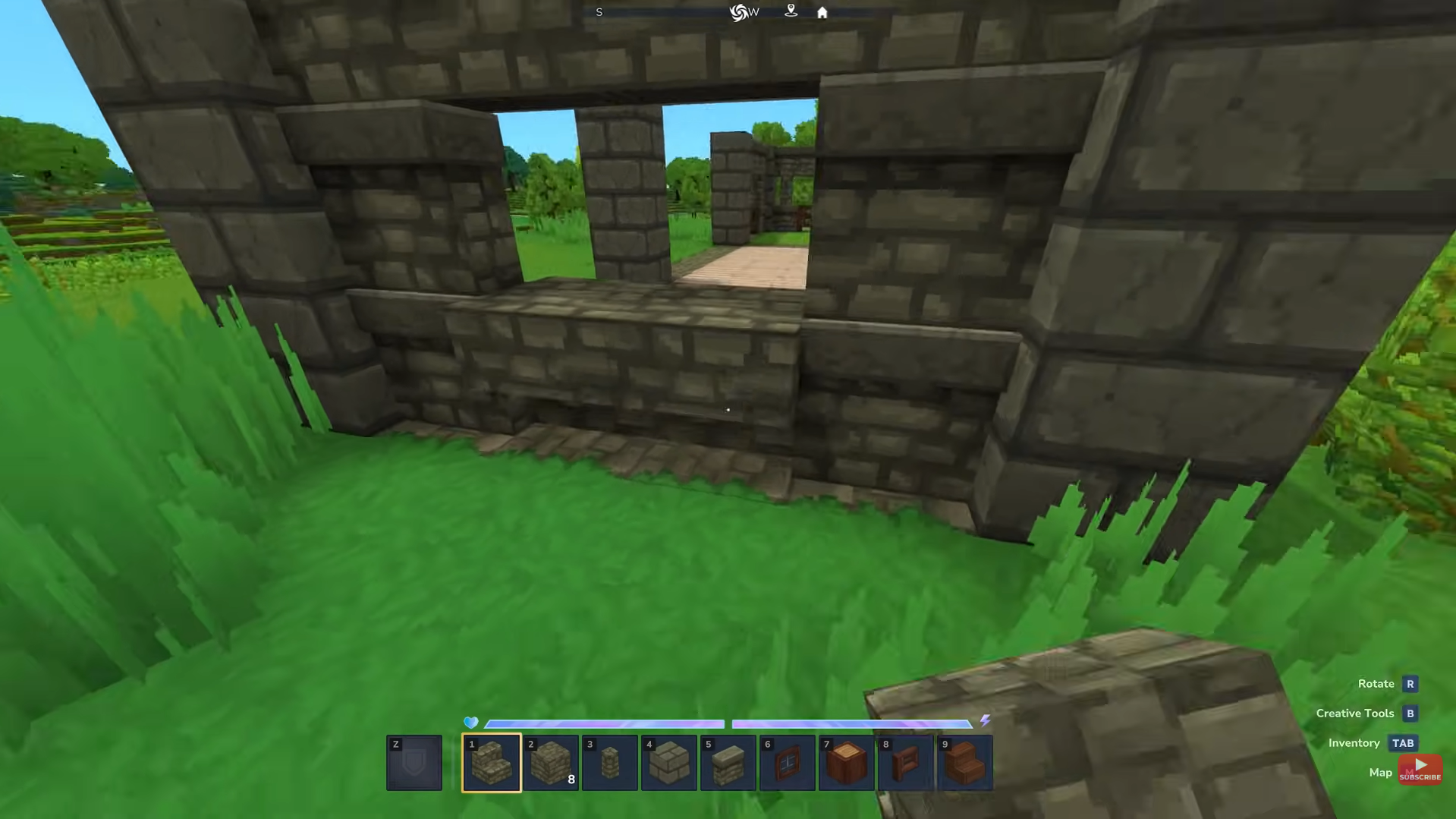 Place the block. Image credits: Hypixel Studios / YouTube: Chiselchip