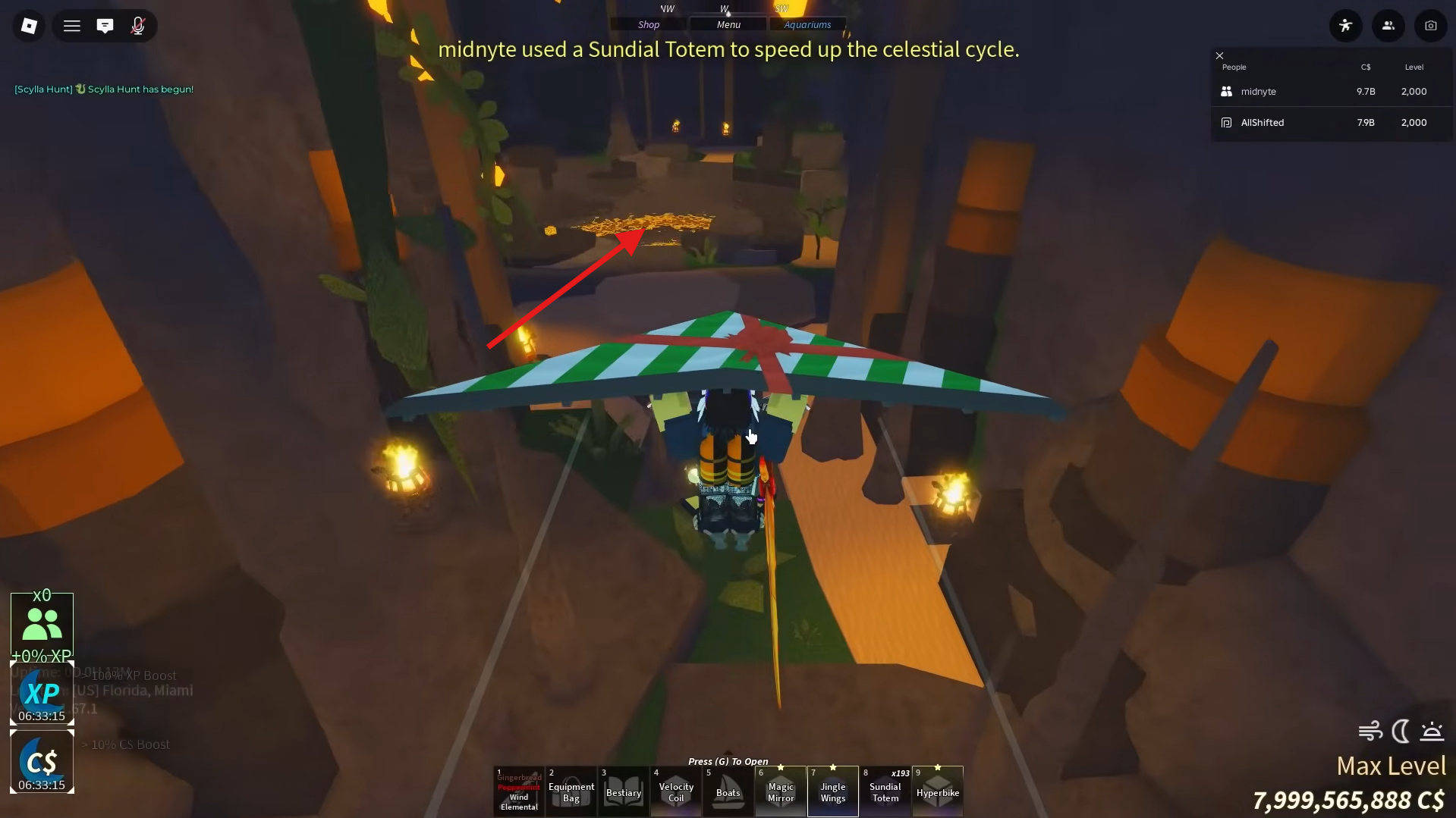 Enter the Castle Gate. Image credits: Roblox / YouTube: AllShifted