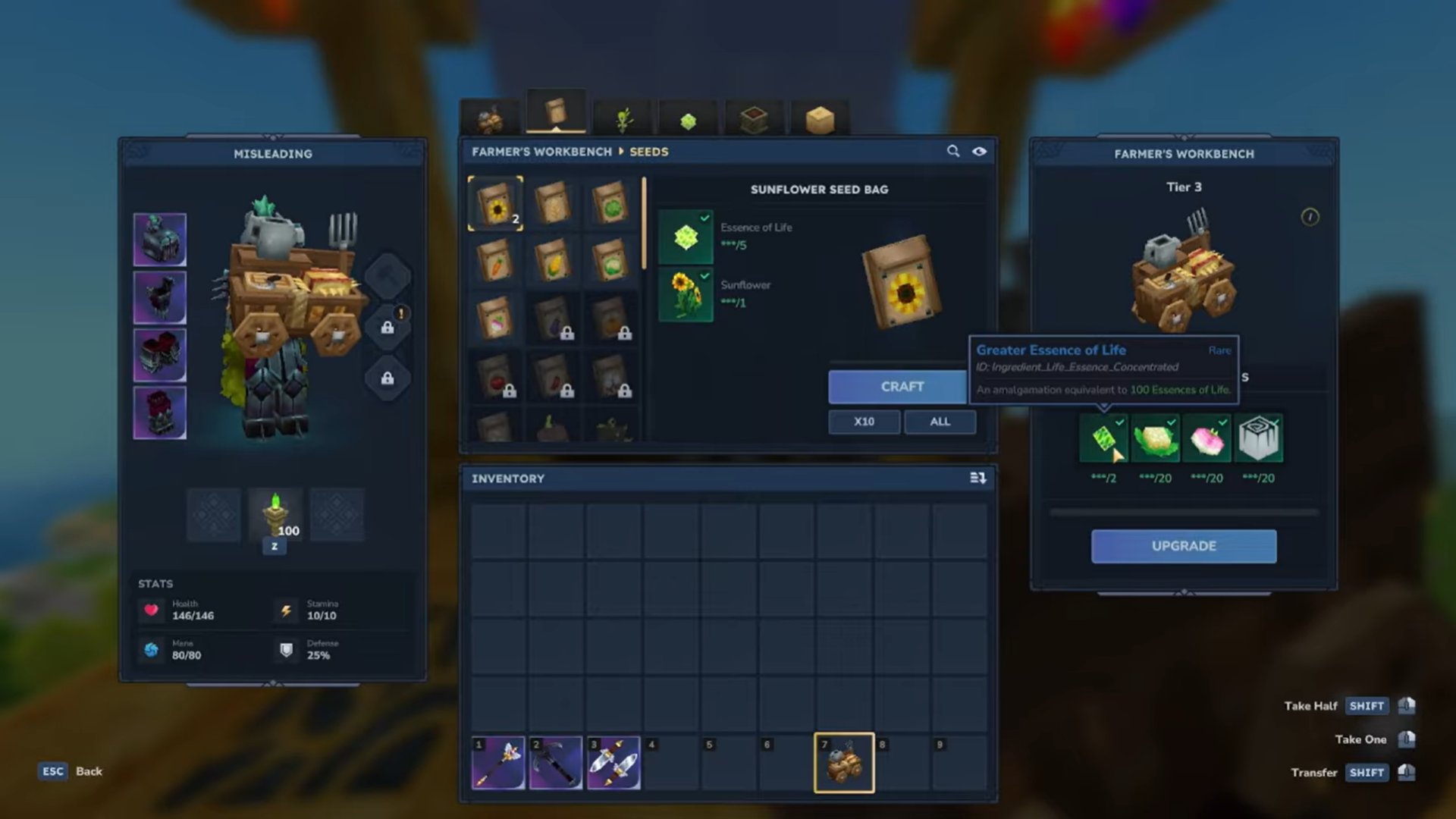 Farmer Workbench Tier 4 Hytale (Image credit: Hypixel Studios / Via: YouTube - Yumj and Misleading)