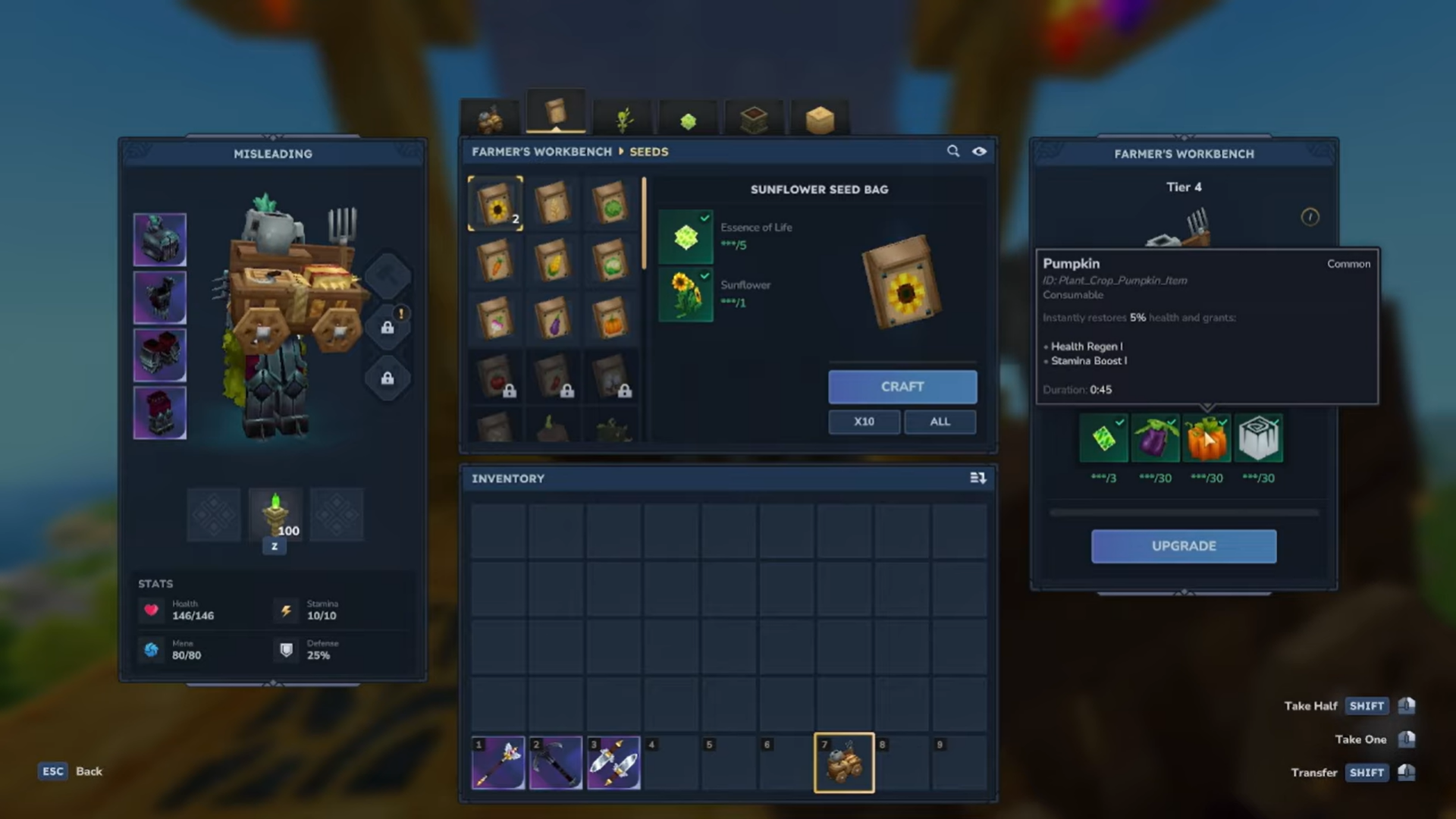 Farmer Workbench Tier 5 Hytale (Image credit: Hypixel Studios / Via: YouTube - Yumj and Misleading)