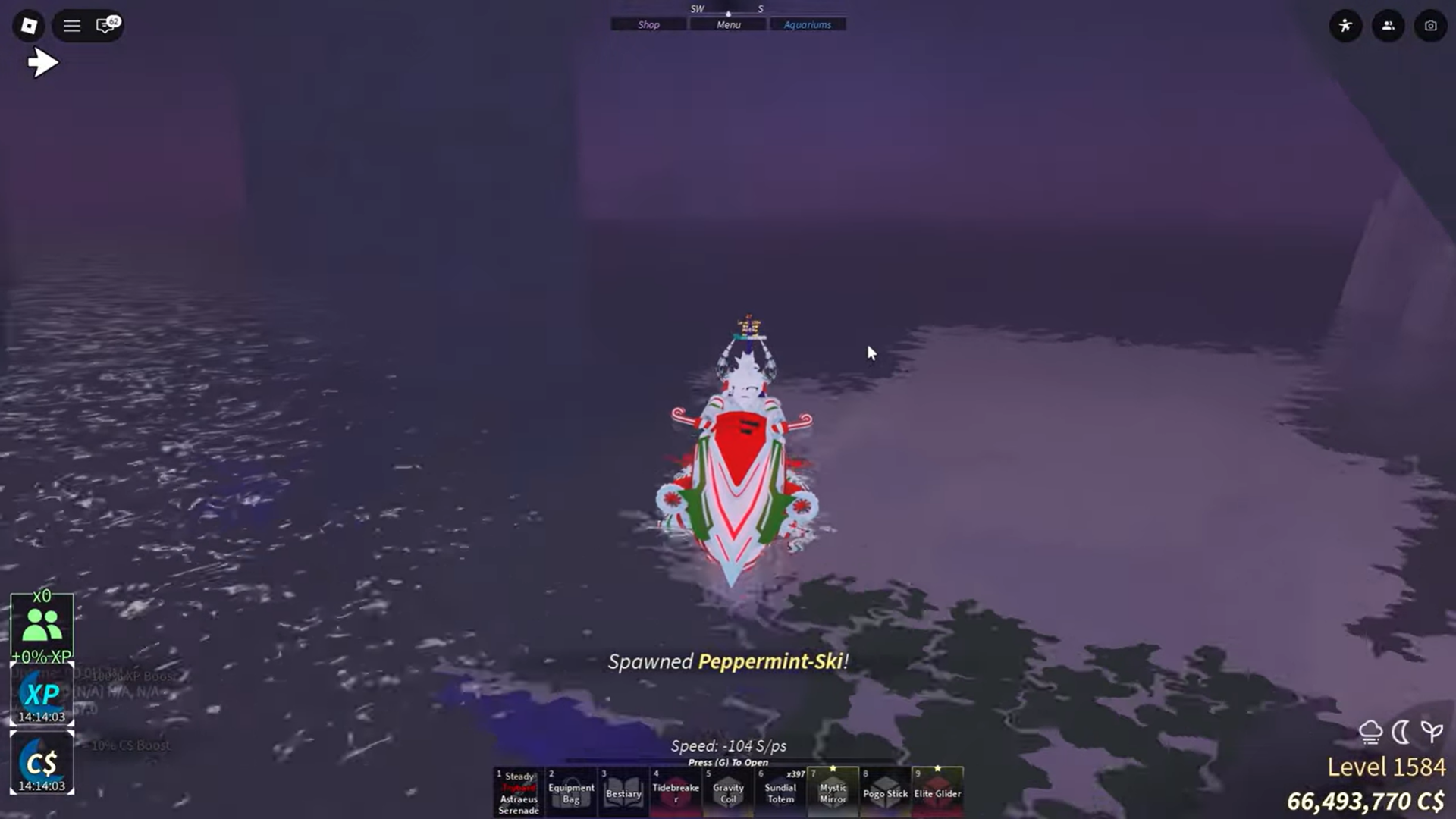 Make your way to Tidefall (Image credit: Fisch Roblox / Via: YouTube - Alek)