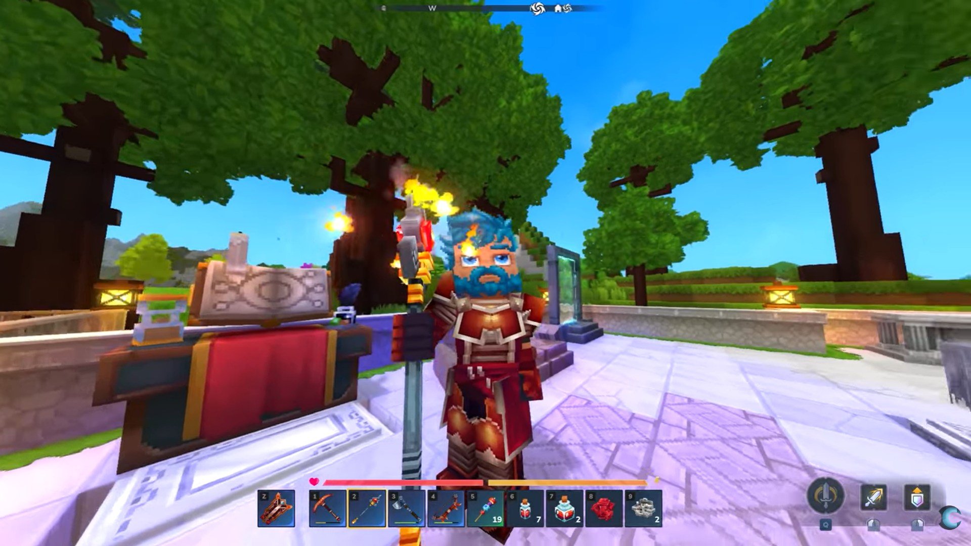 Flame Crystal Staff (Image credit: Hypixel Studios / Via: YouTube - Concon)