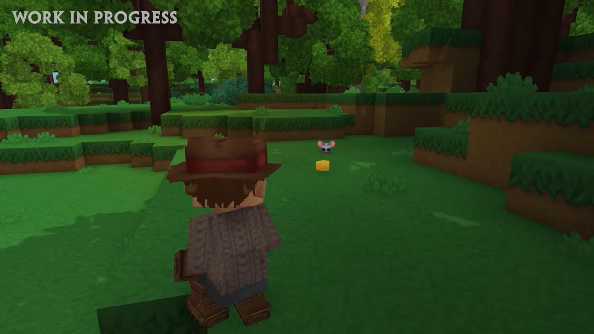 Mouse and Cheese in Hytale (Image credit: Hypixel Studios / Via: YouTube - Hytale) 