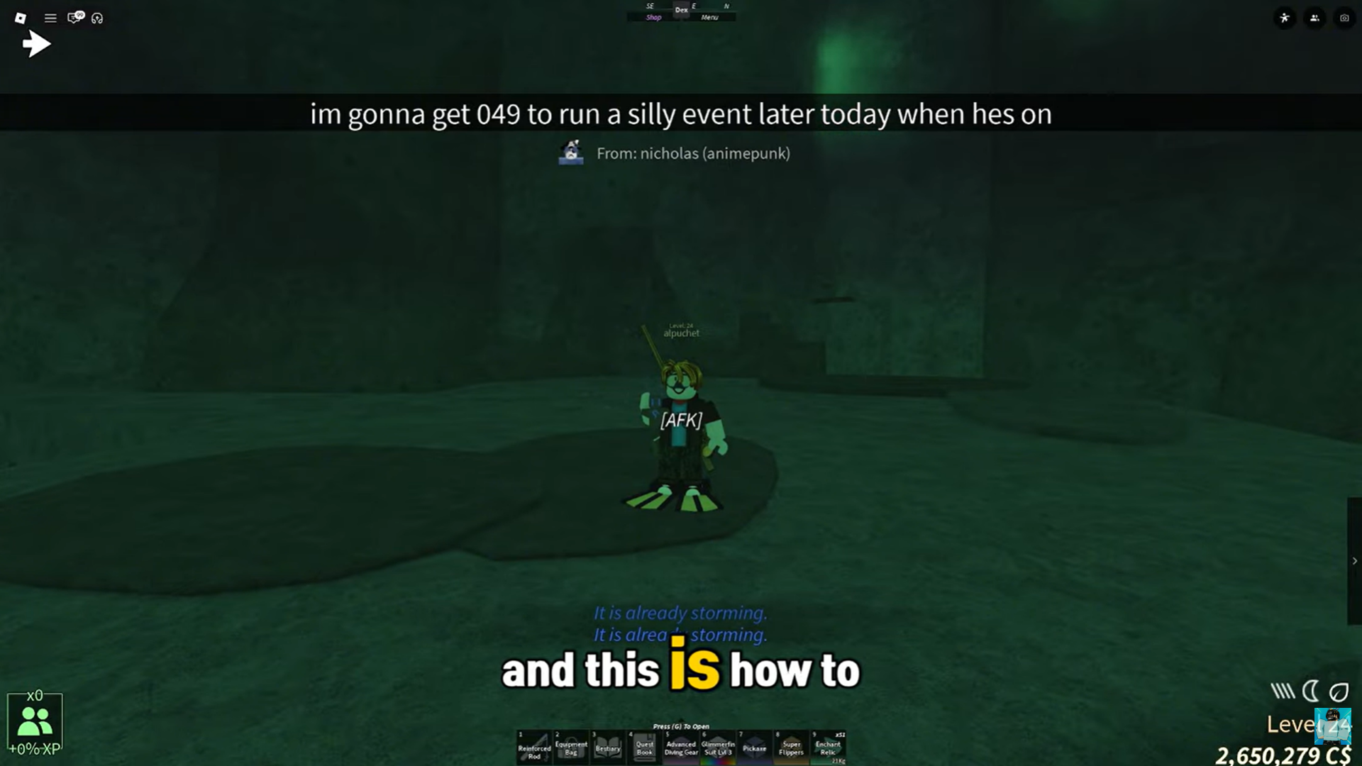 Image credit: Fisch Roblox / Via: YouTube - ItsVexo