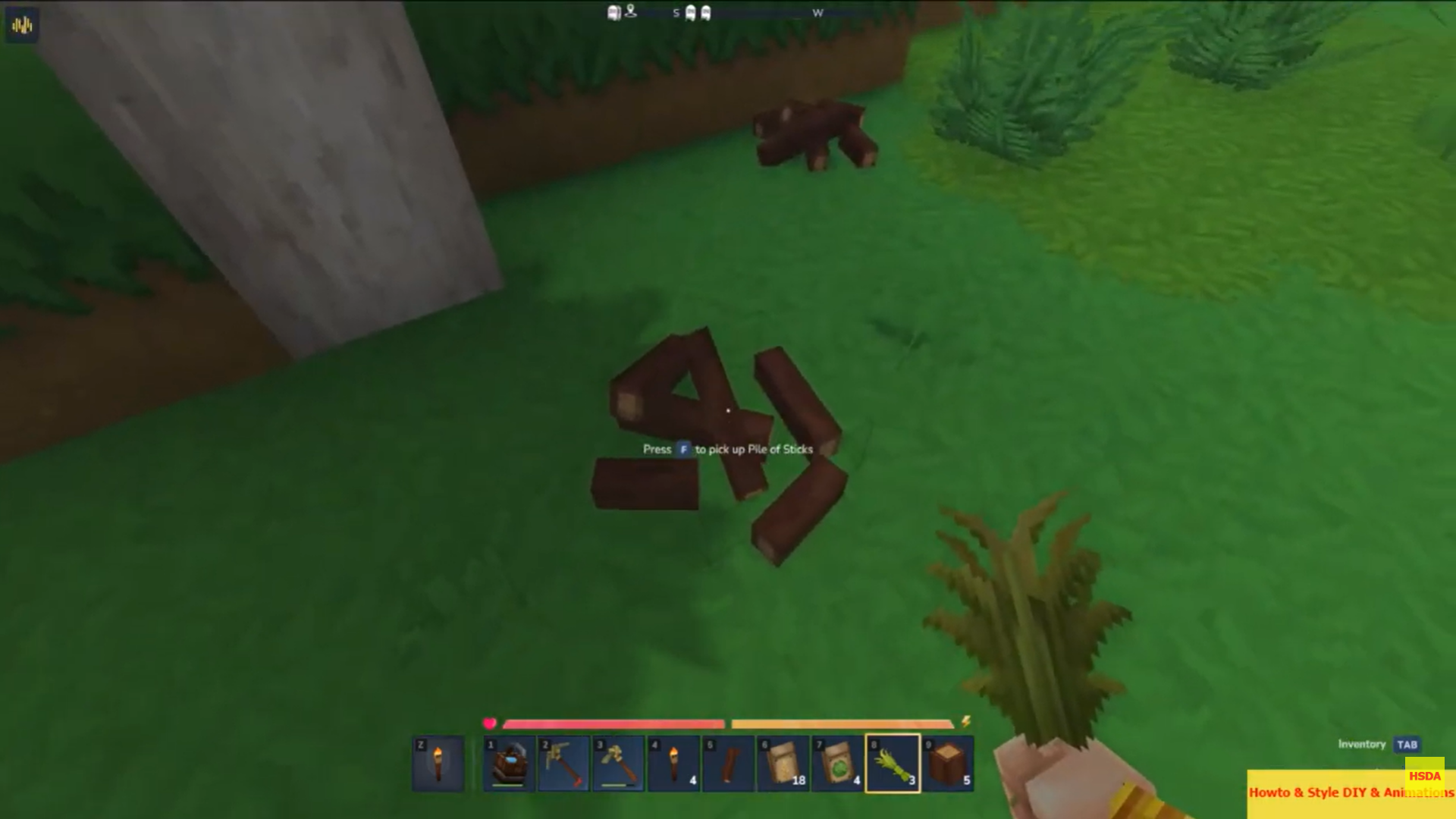 Sticks in Hytale (Image credit: Hypixel Studios / Via: YouTube - Howto & Style DIY & Animations)