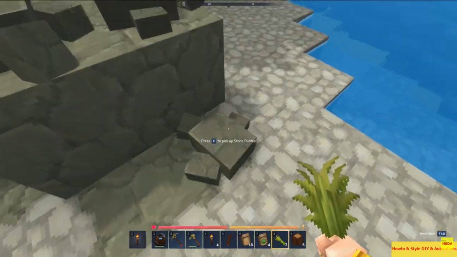 Rubble in Hytale (Image credit: Hypixel Studios / Via: YouTube - Howto & Style DIY & Animations)