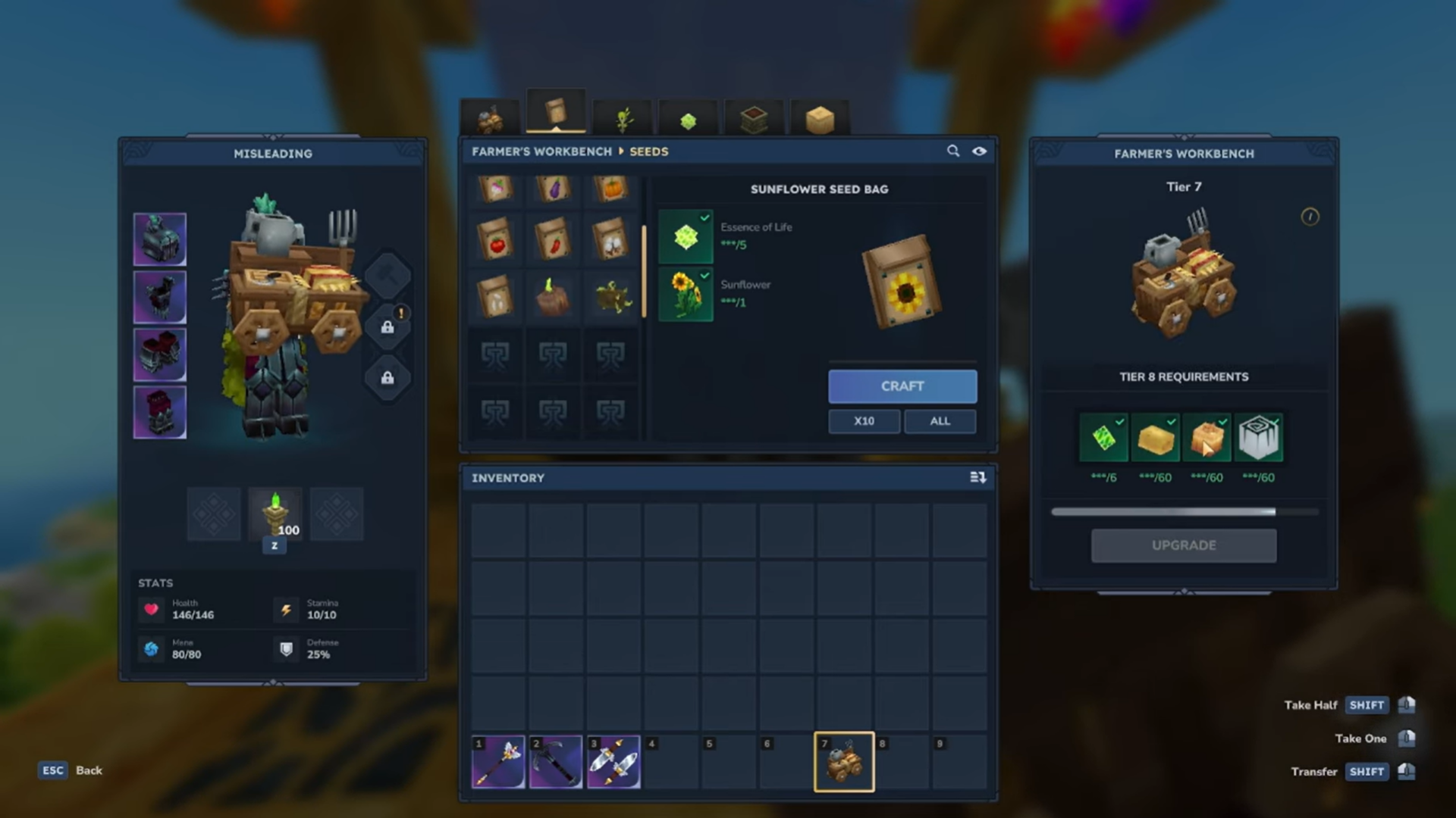 Farmer Workbench Tier 8 Hytale (Image credit: Hypixel Studios / Via: YouTube - Yumj and Misleading)