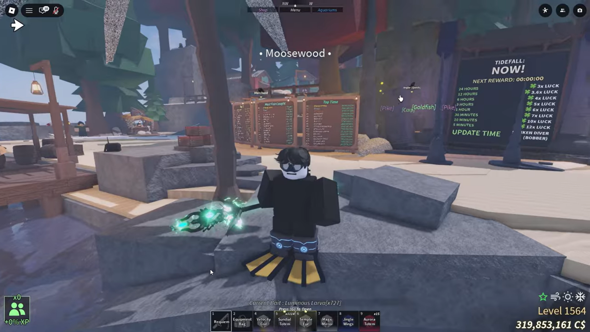 Requiem Rod in Fisch (Image credit: Fisch Roblox / Via: YouTube - Robnixx)