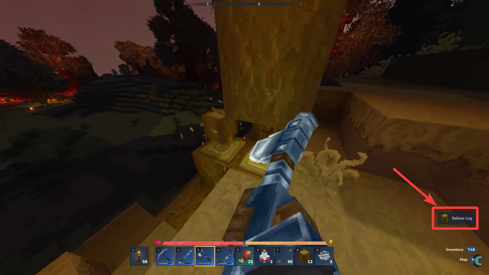Get Sallow logs (Image credit: Hypixel Studios / Via: YouTube - Concon)
