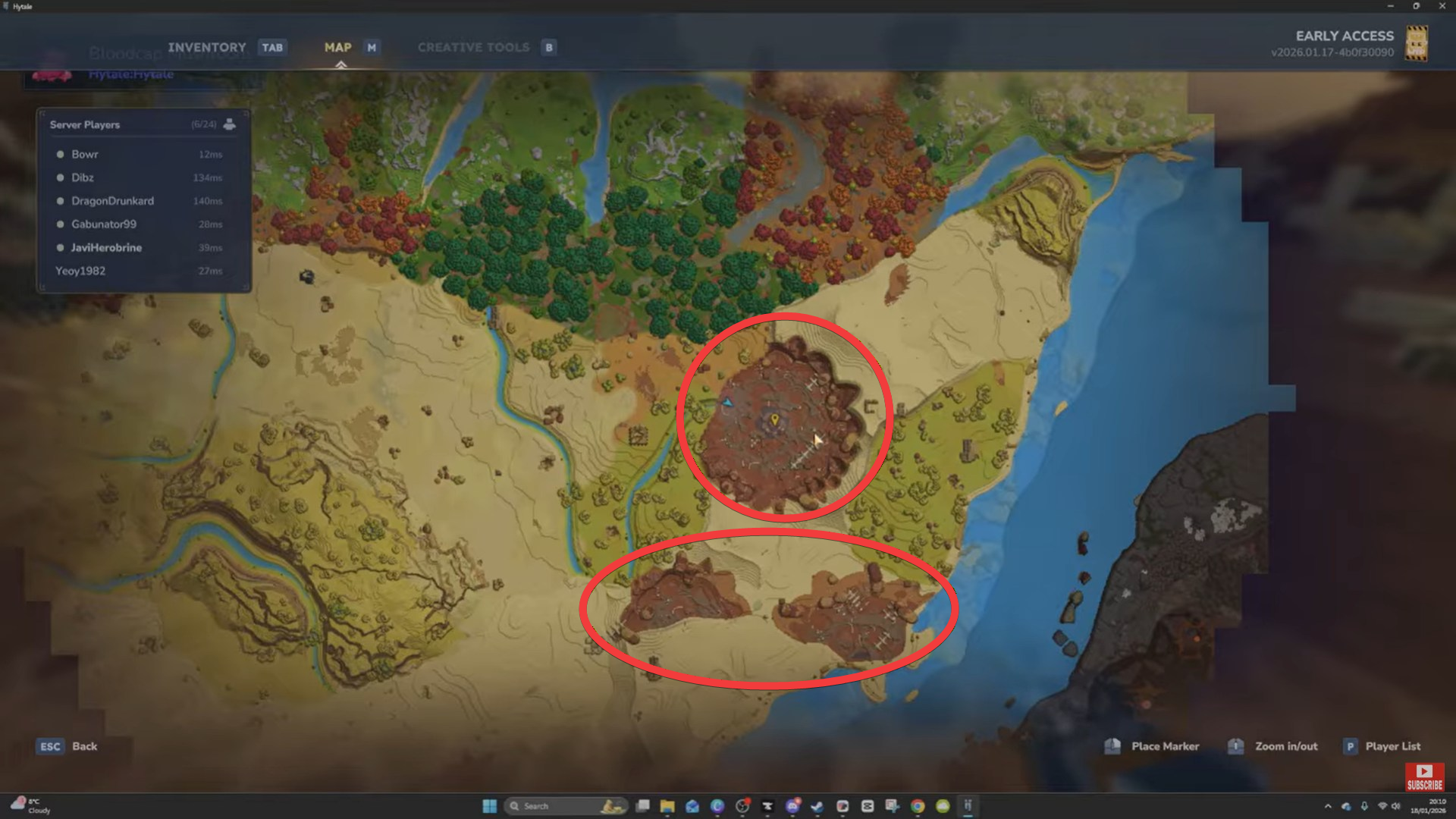 Bloodcap Mushrooms in Hytale (Image credit: Hypixel Studios / Via: YouTube - Javiherobrine)