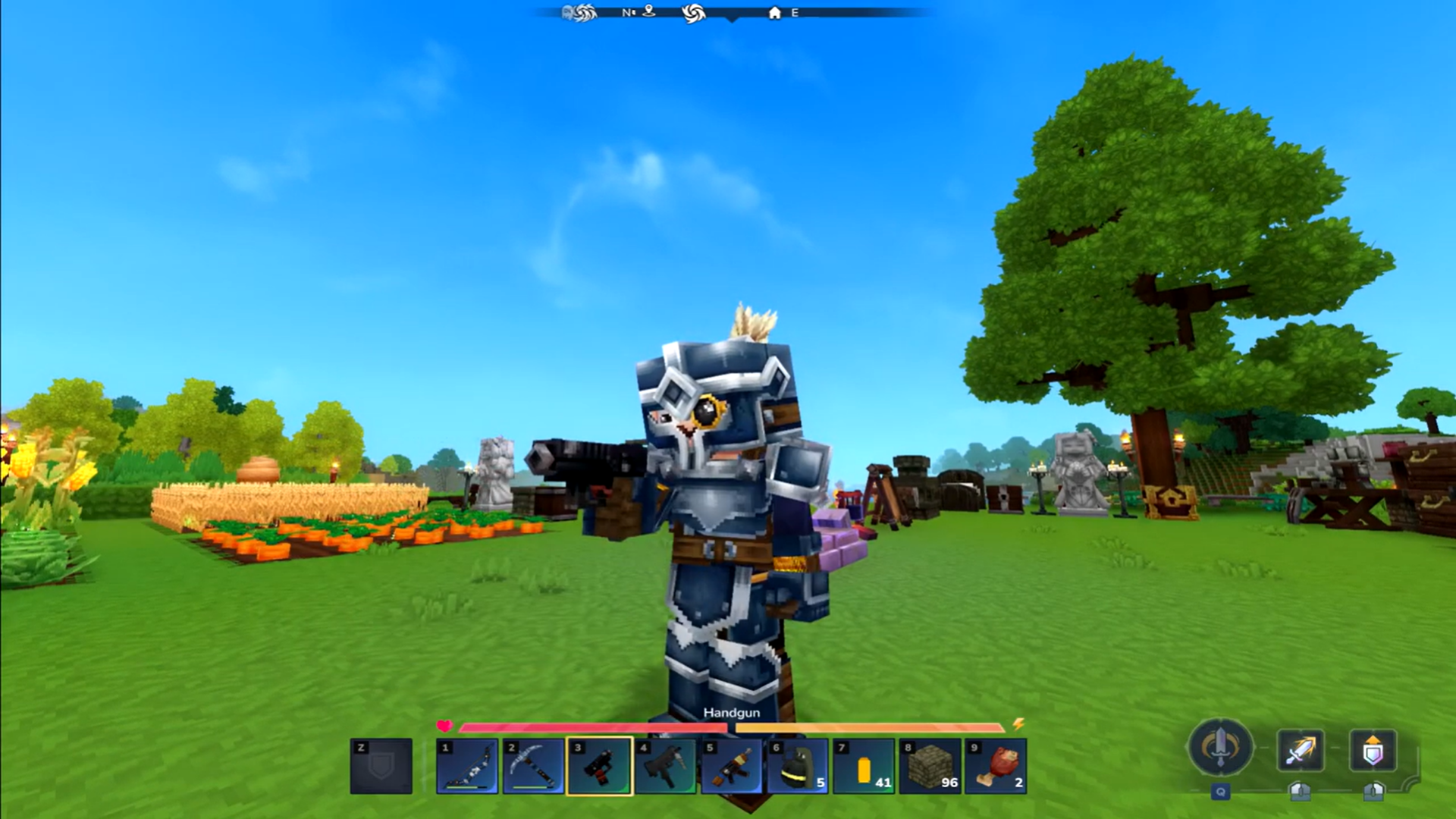 Guns in Hytale (Image credit: Hypixel Studios / Via: YouTube - MJKHPlays)